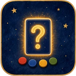 Icon: a face-down card with a question mark and four color tokens
