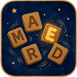 Icon: tumbling wooden letter tiles