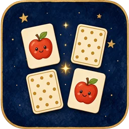 Icon: matching apple cards, two face down